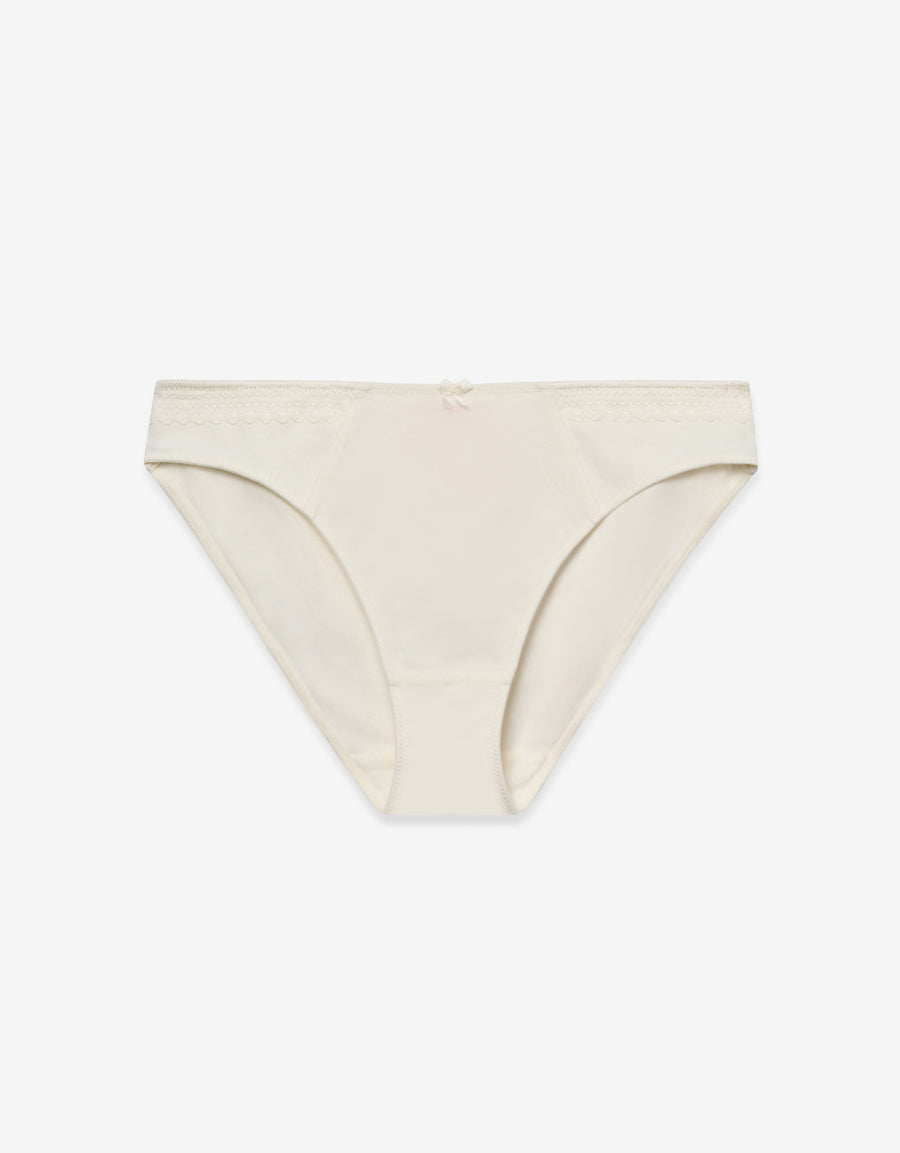 Cotton Bikini Panty in White
