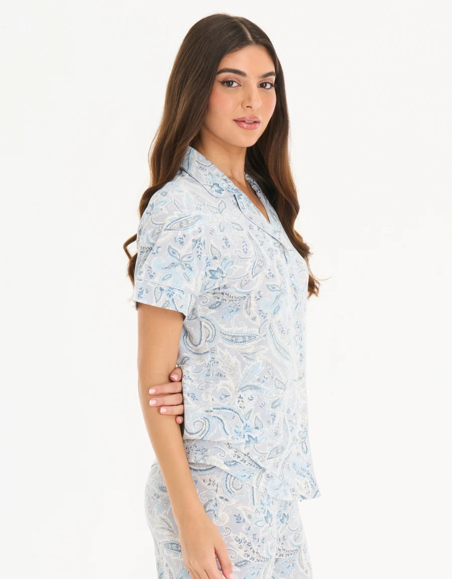 Paisley Print Pajama Set