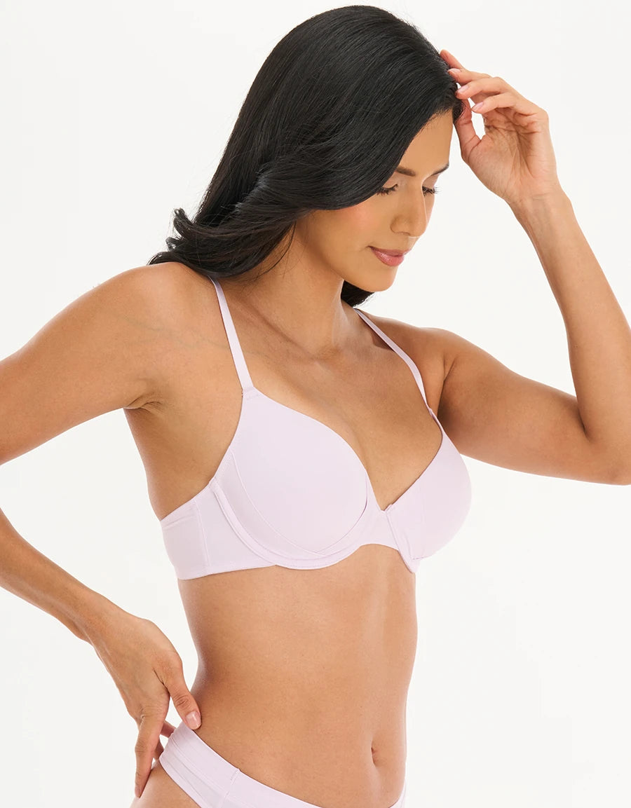Smooth Microfiber Padded Plunge Bra