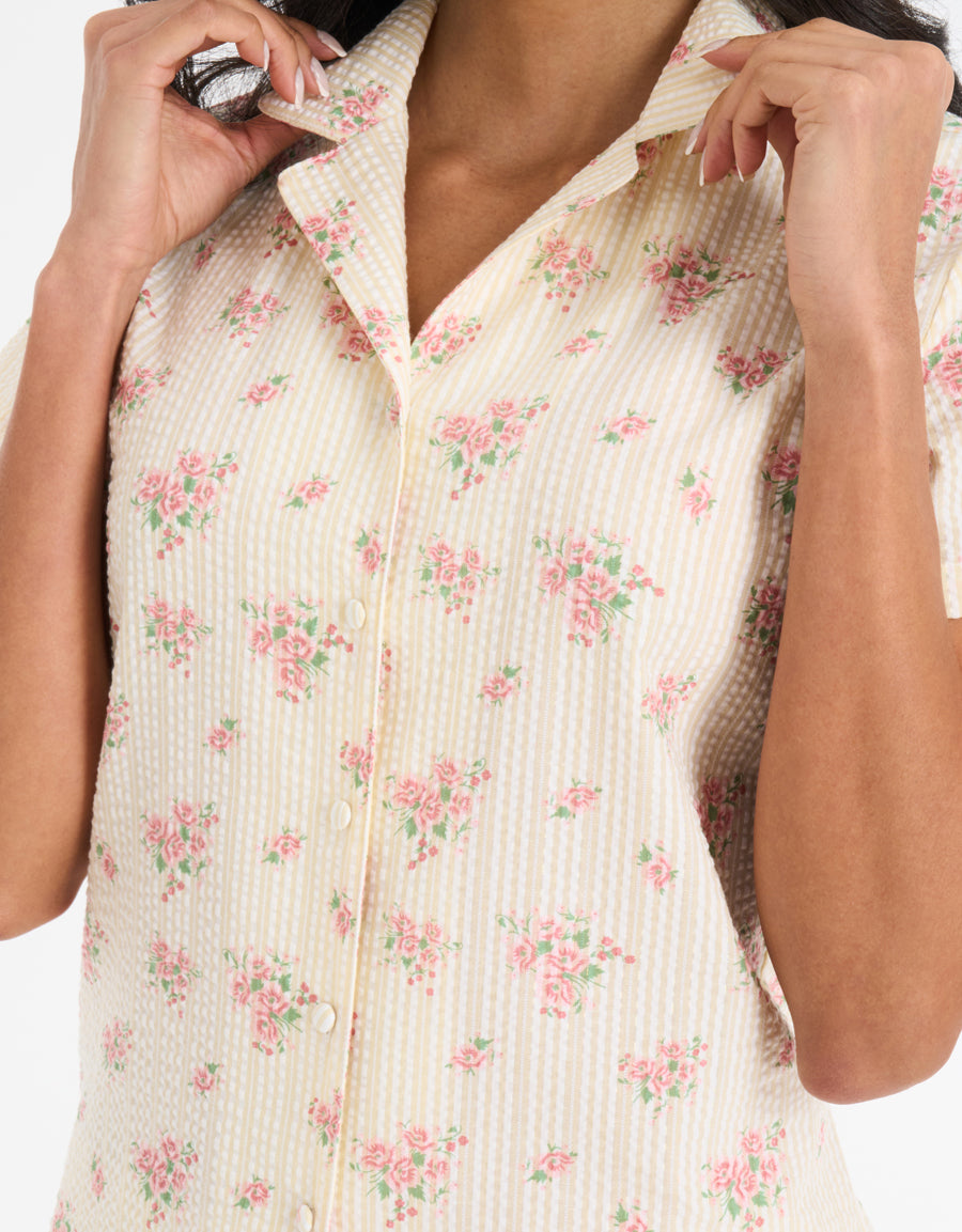 Floral Print Pajama Set