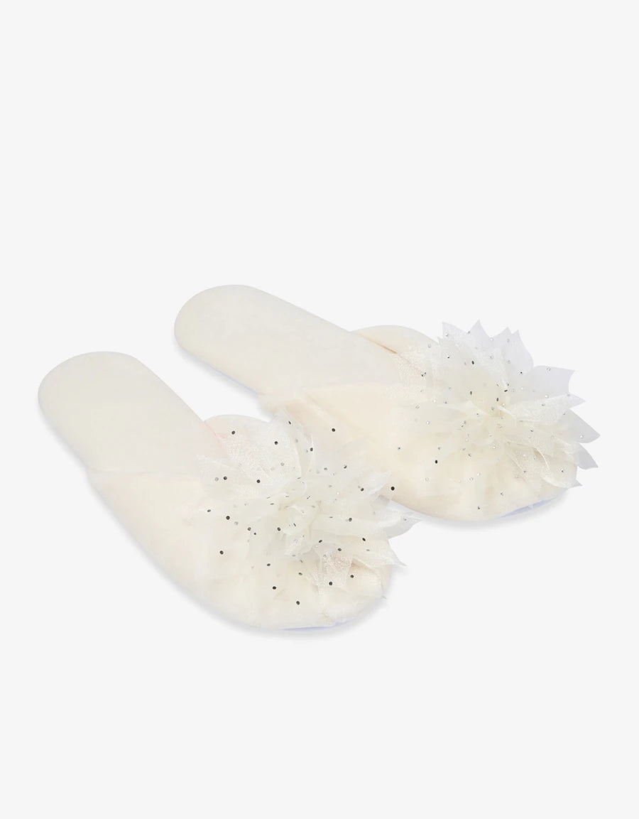 Diamante Detail Closed-Toe Slipper
