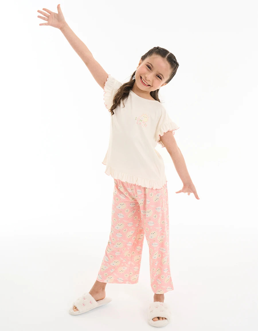 Floral Print Pajama Set