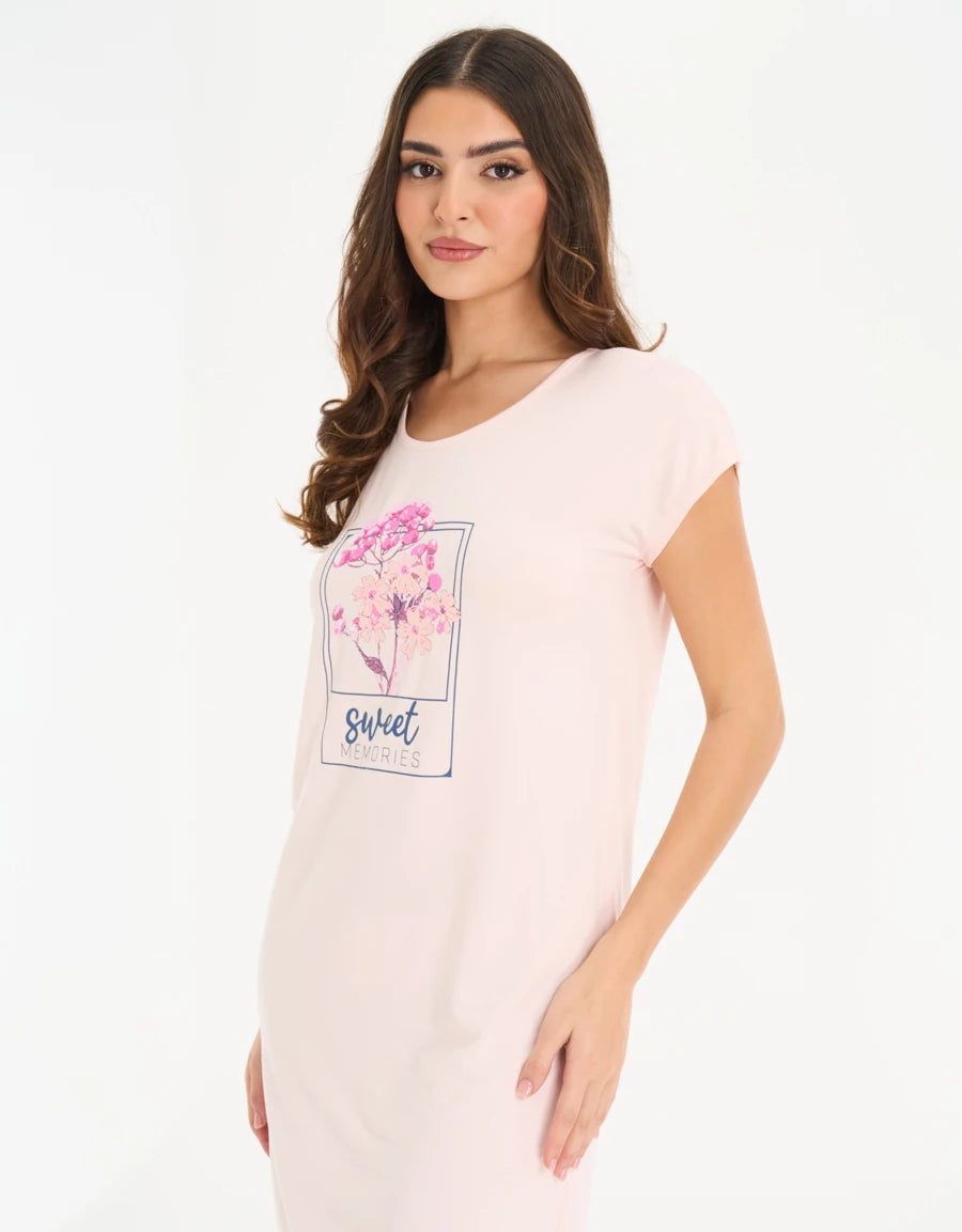 2-Pack Floral Print Sleep Dresses
