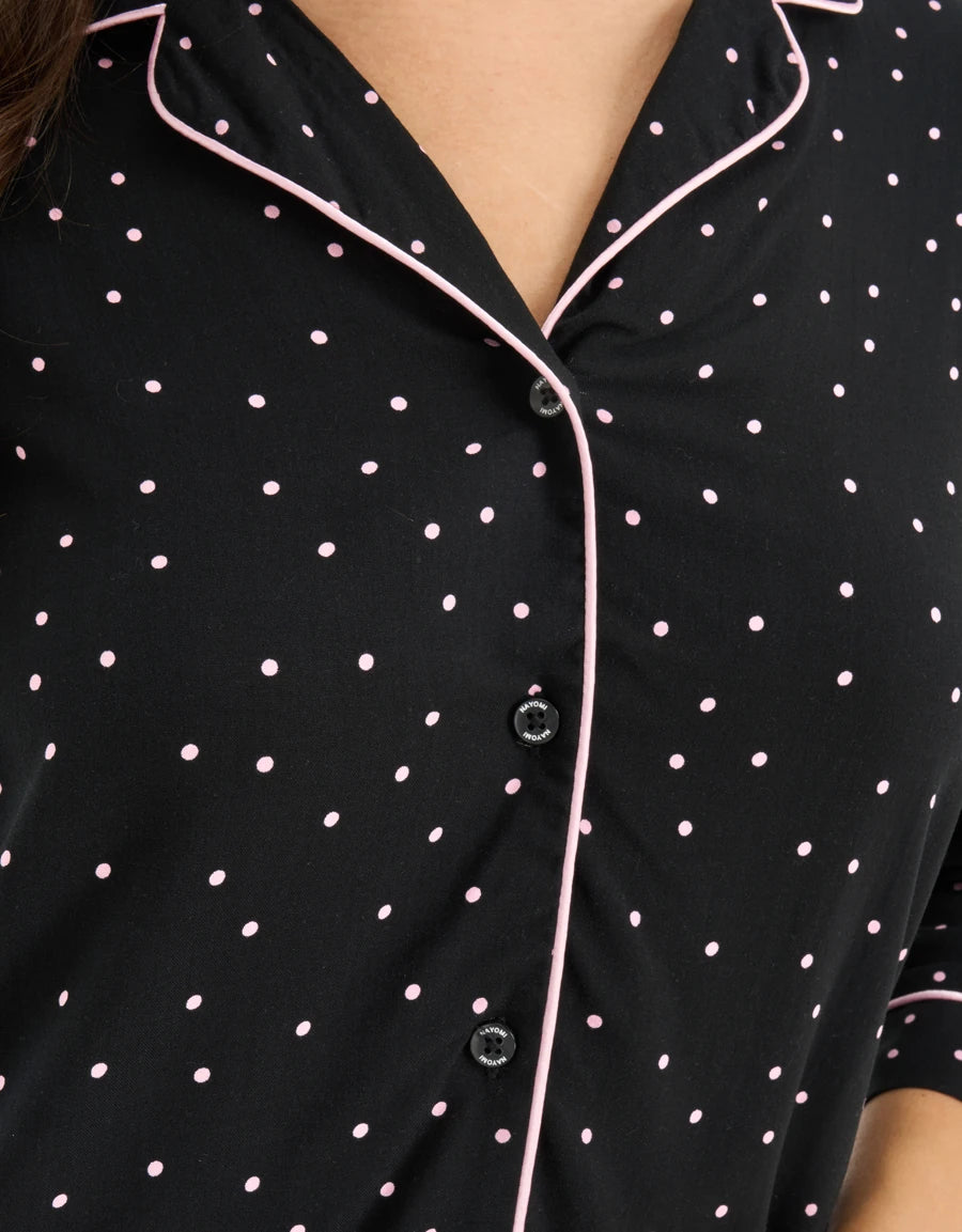 Polka Dot Print Nightshirt
