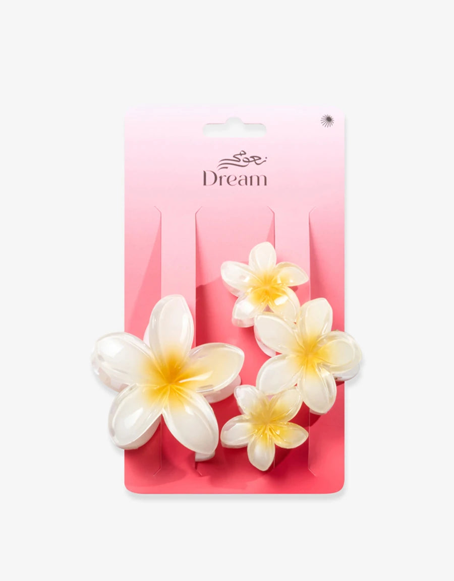  Floral Hair Clip Set
