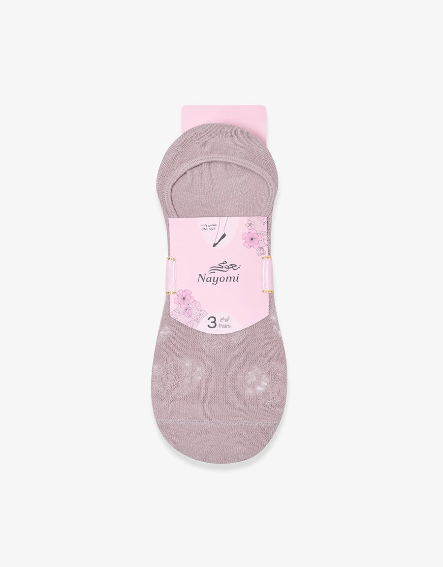 2-Pack Floral Print Cotton Footsies