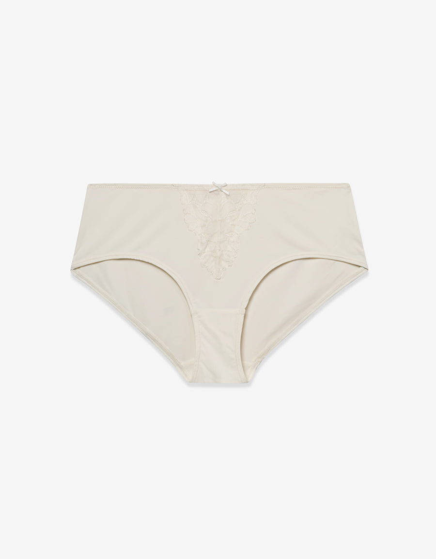 Lace Boxer Panty in White