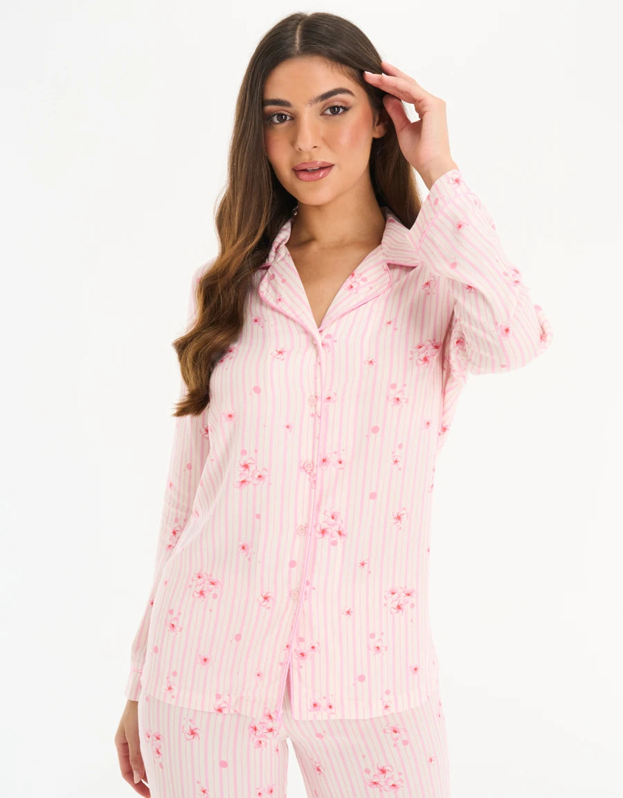 Floral Print Pajama Set
