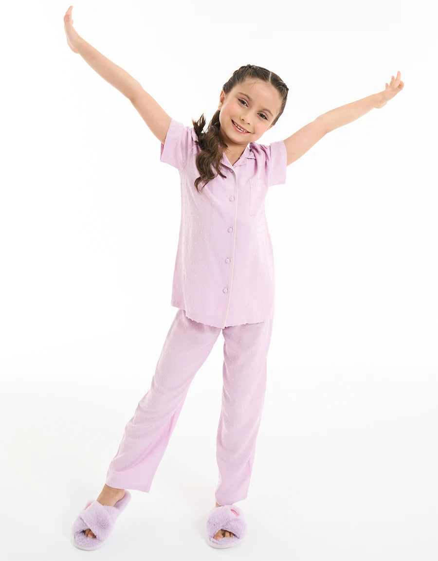 Viscose Dobby Pajama Set