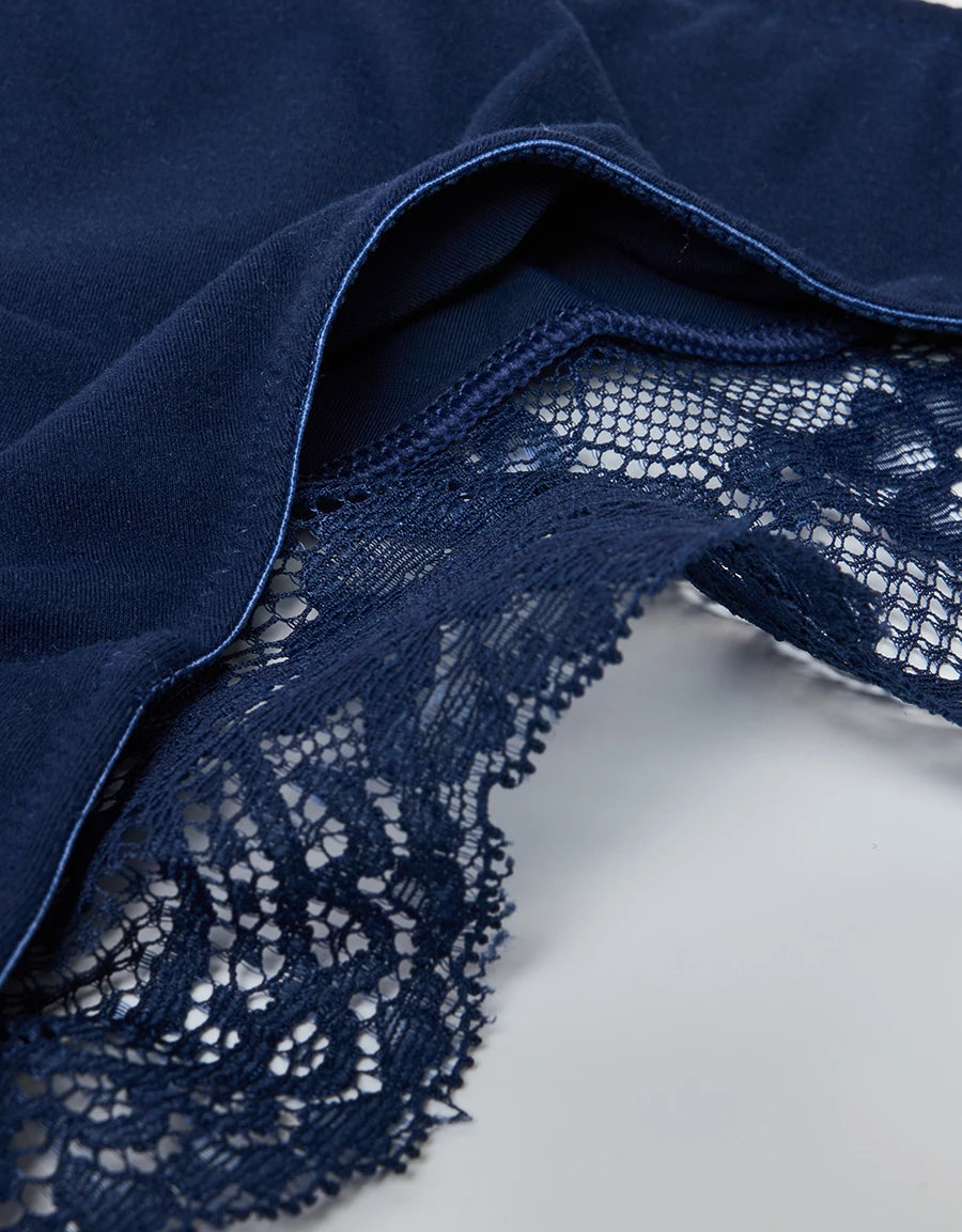 Lace-Trim Brazilian Panty
