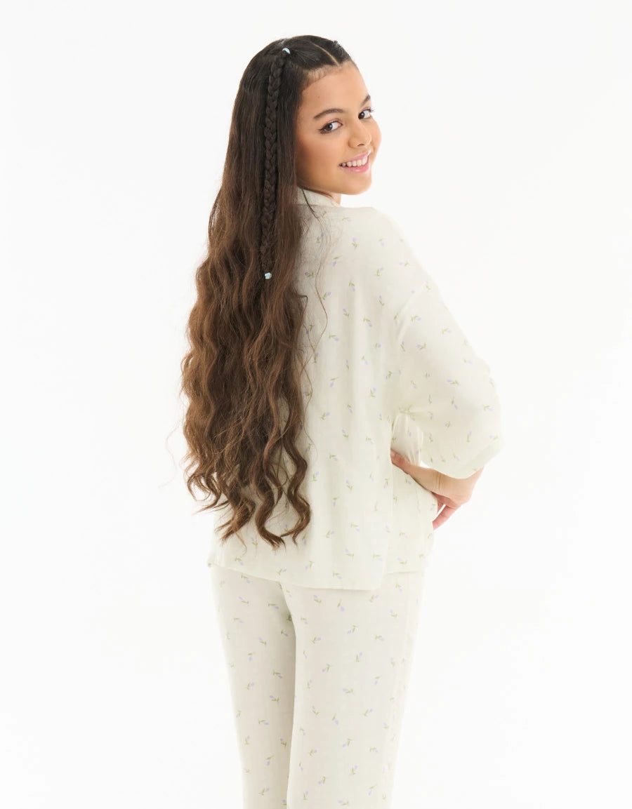 Floral Print Pajama Set