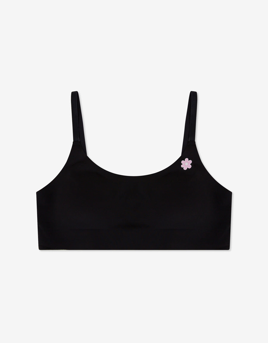 Black Seamless Bra