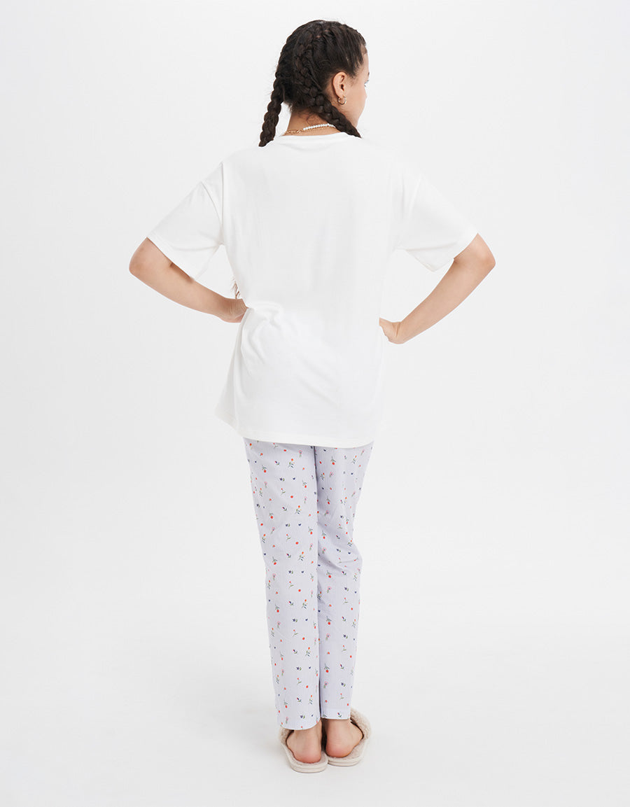 Light Blue Pajama Set