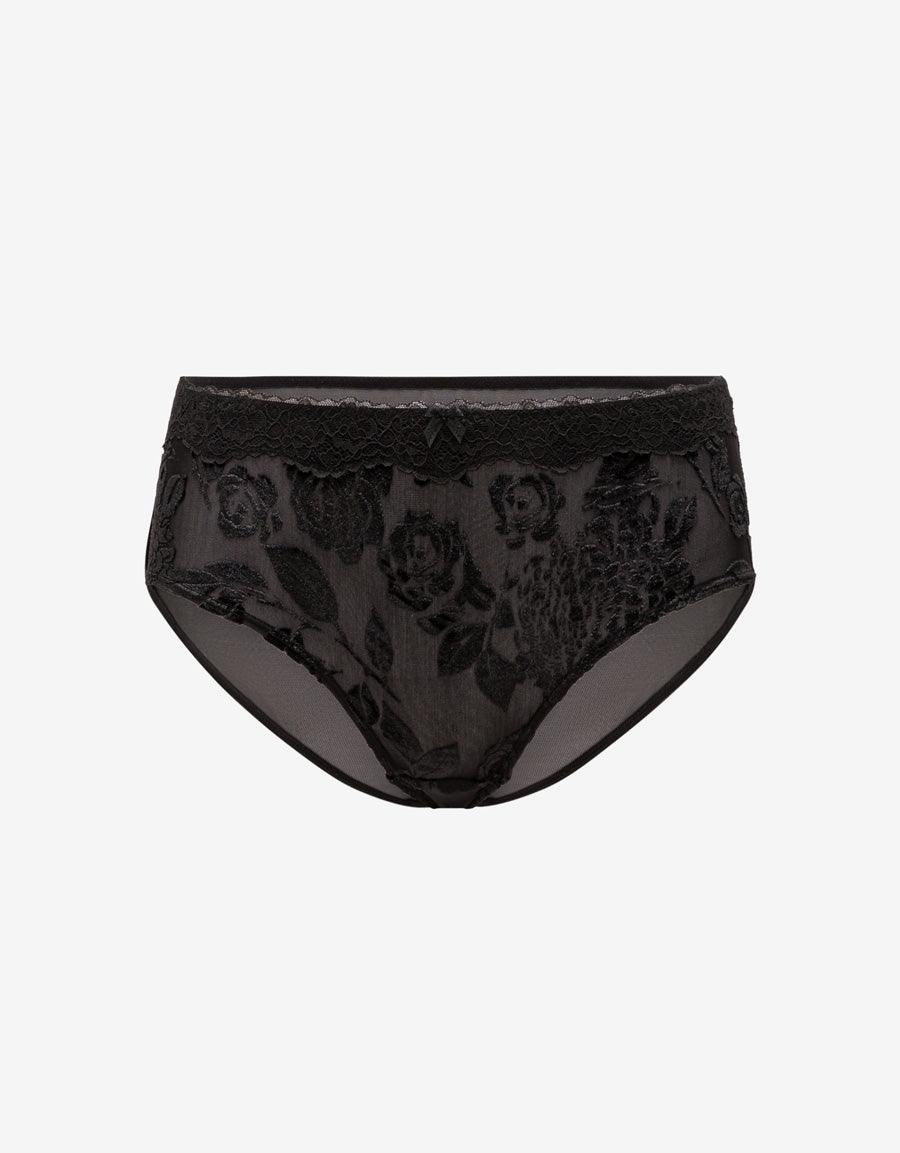Velvet Burnout Hipster Panty