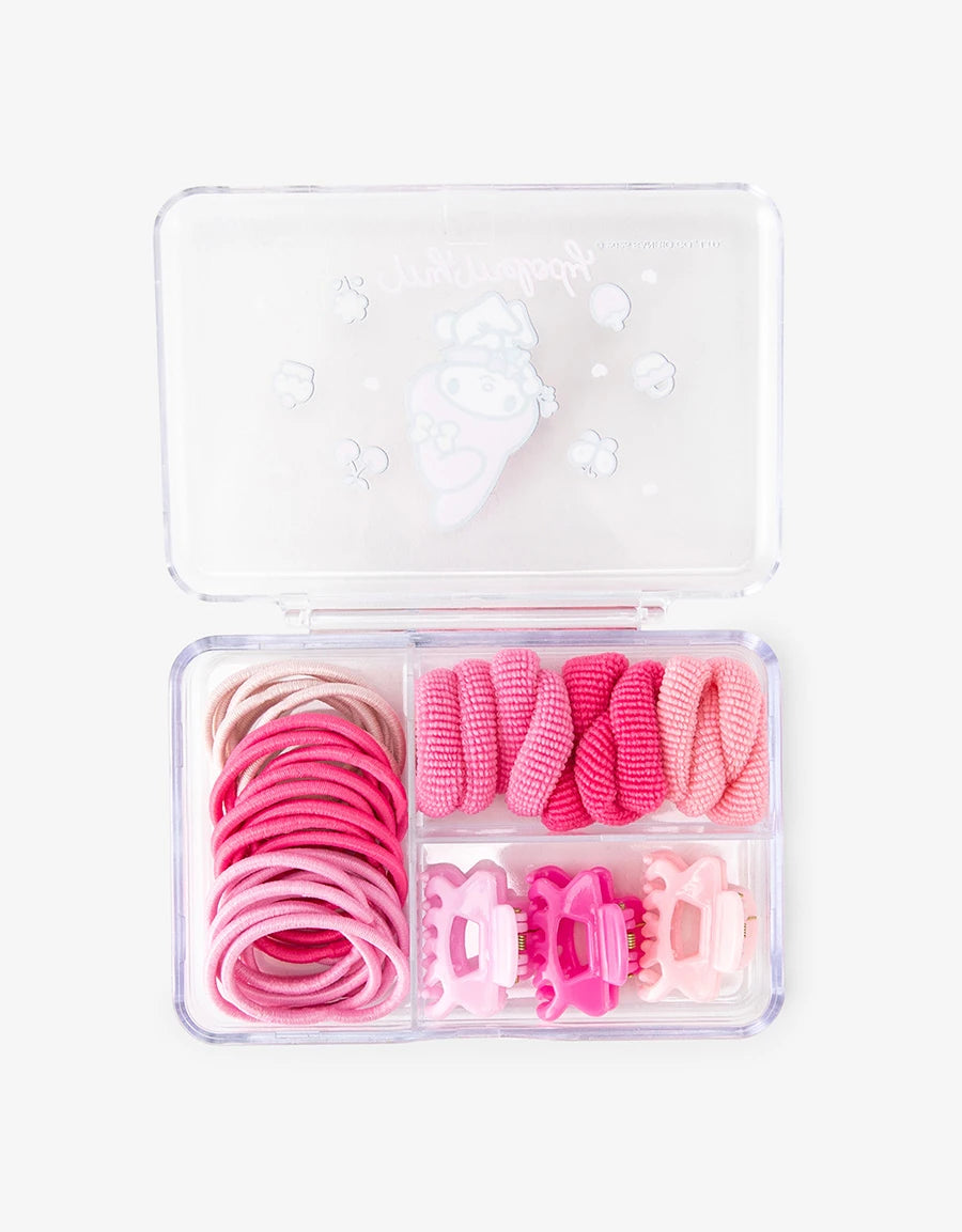 My Melody Hair Elastic & Claw Clip Set
