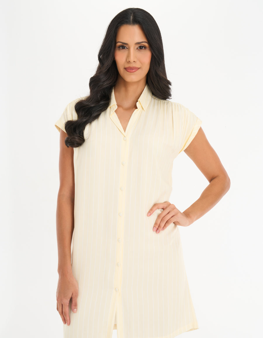 2-Pack Sleep Shirt Short Nightdresses in Light Blue