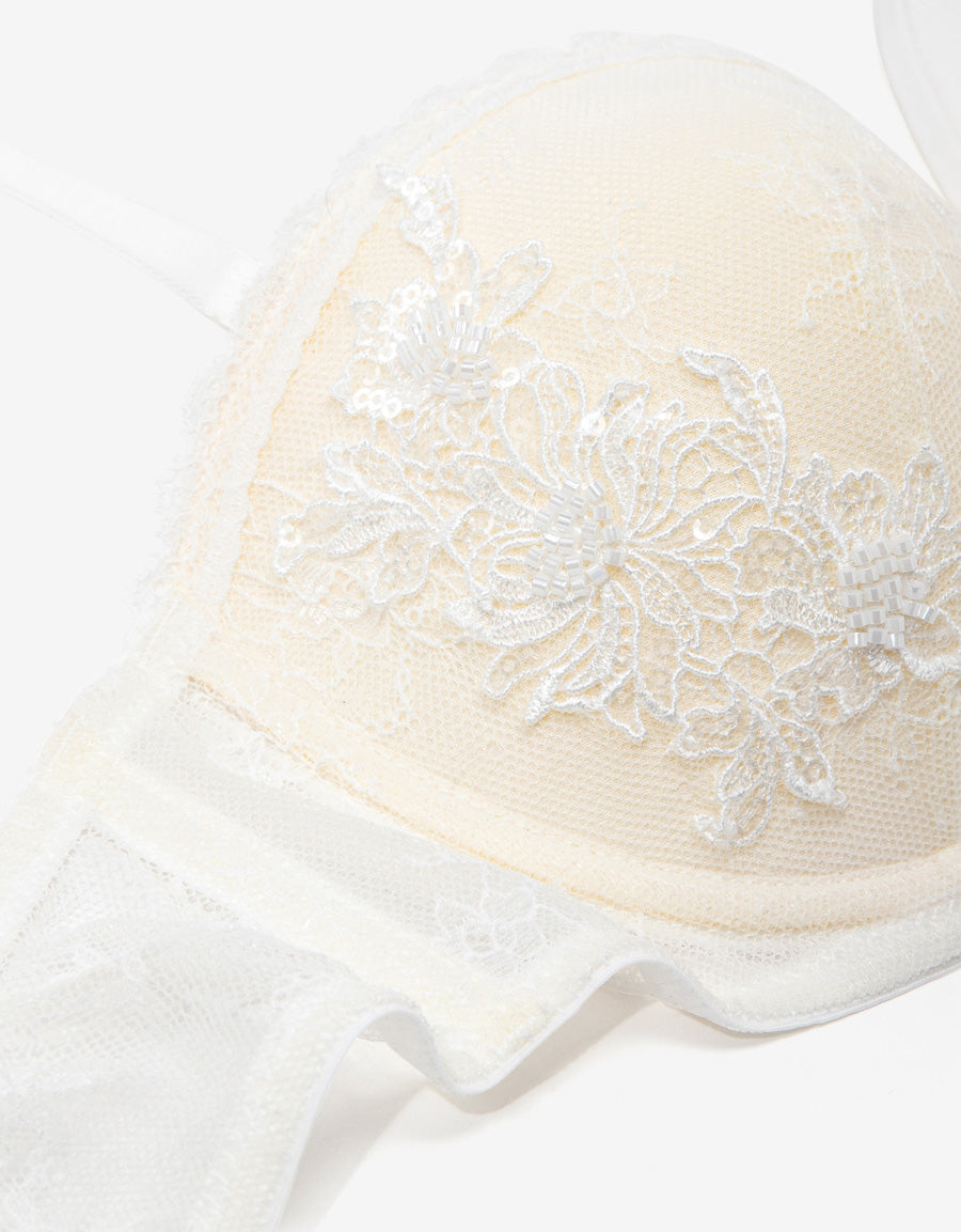 Embroidered Lace Bridal Multiway Bra