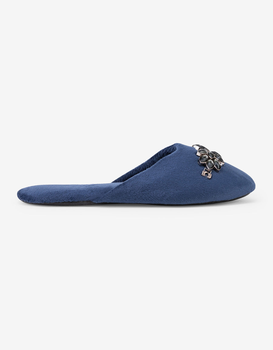 Embellished Closed Toe Slipper
