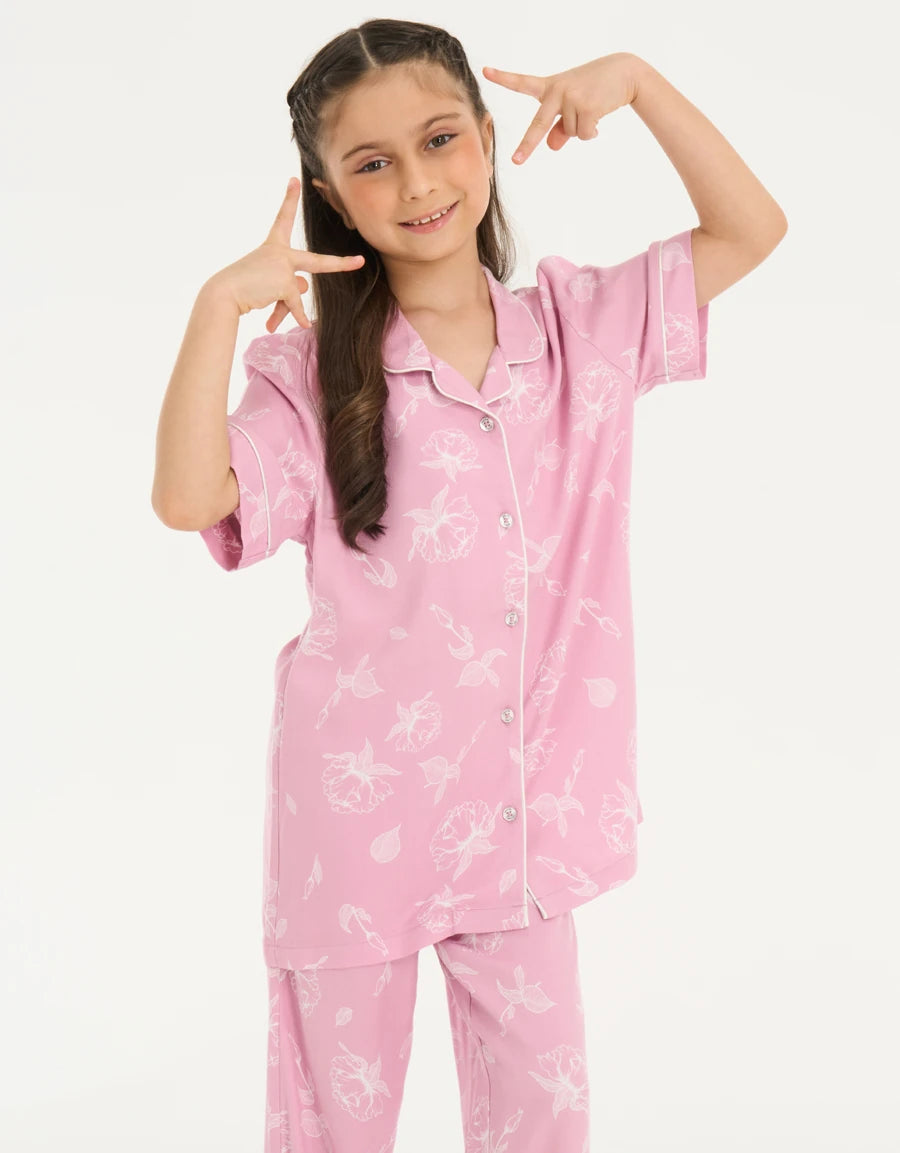Floral Print Pajama Set