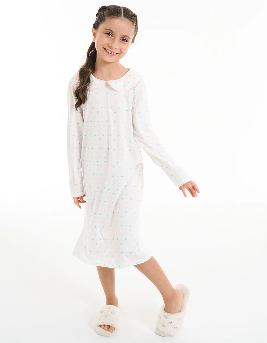 2-Pack Little Hearts Sleep Dresses