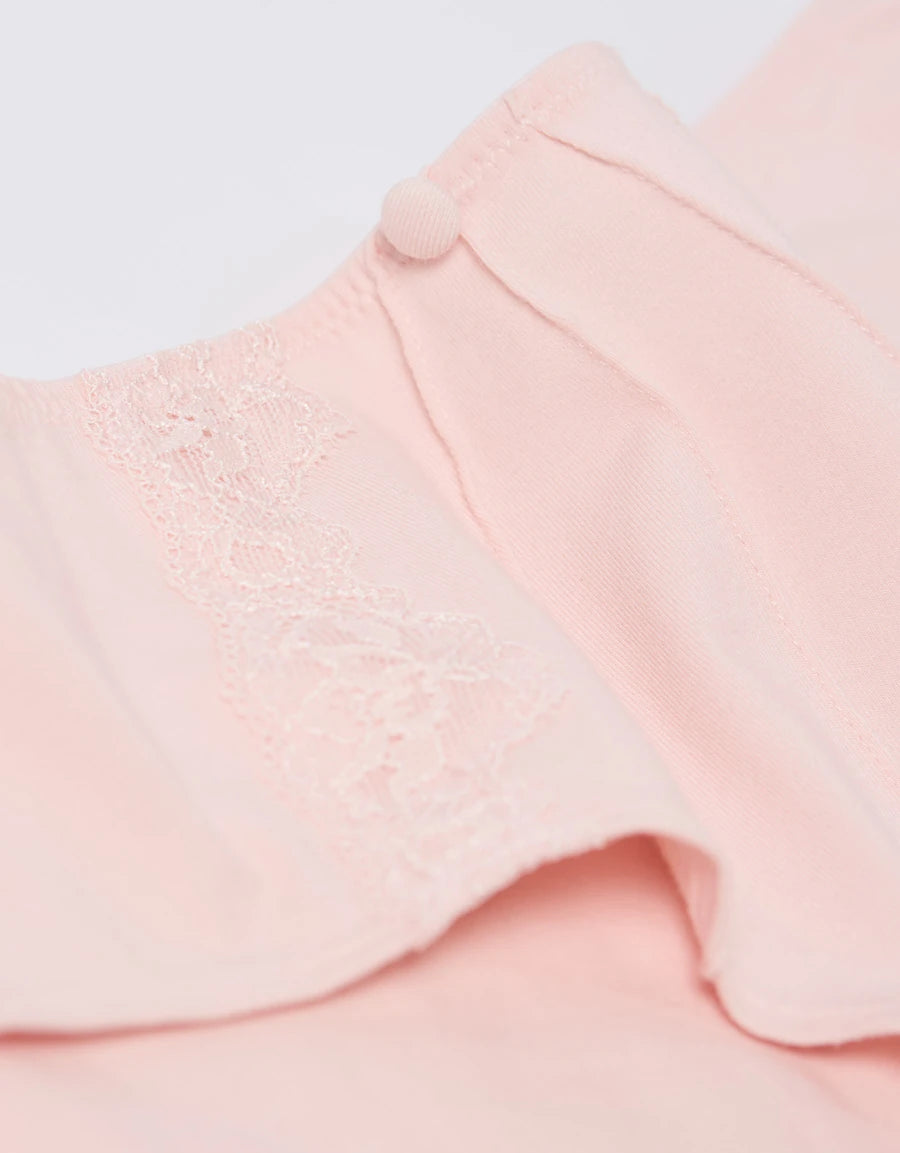 Cotton Lace-Trim Hipster Panty