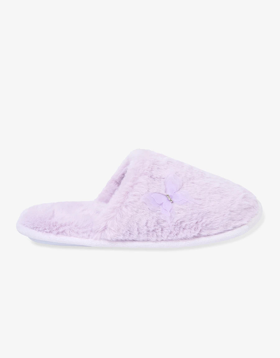 Closed-Toe Fur Slipper