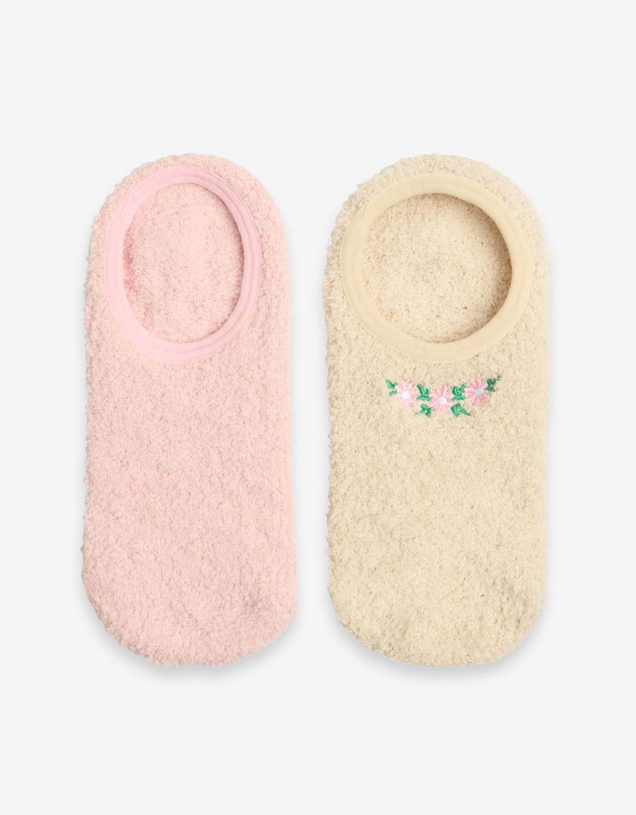 2-Pack Liner Socks in Cream