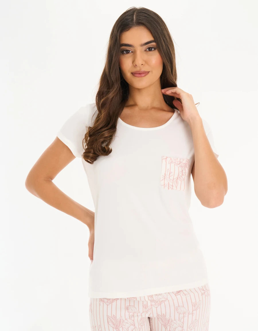 Floral Print Pajama Set
