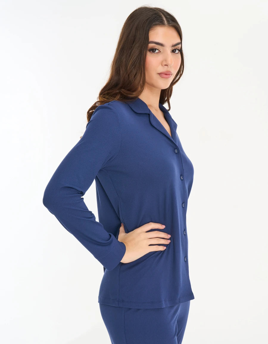 Ribbed Pajama Set