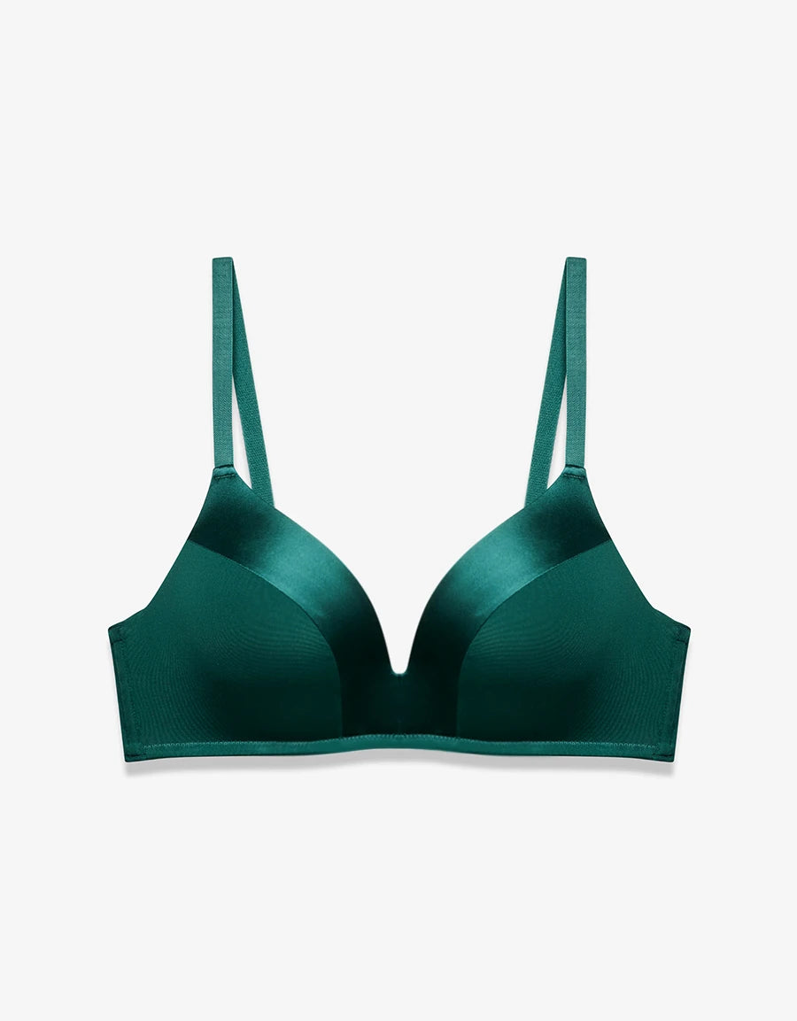Smooth Microfiber Push-Up Plunge Bra