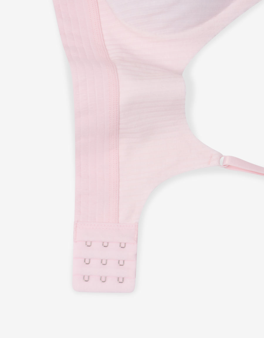 Ribbed Crop Top in Light Pink