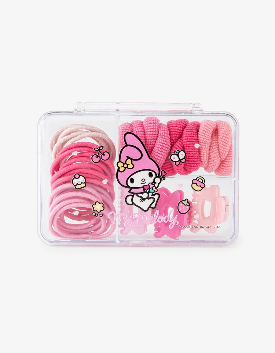 My Melody Hair Elastic & Claw Clip Set