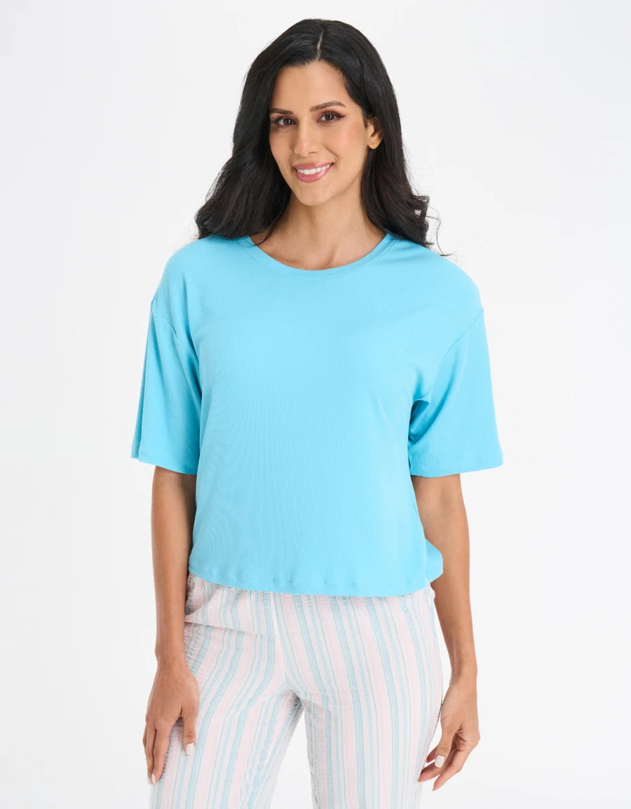 Striped Seersucker Pajama Set