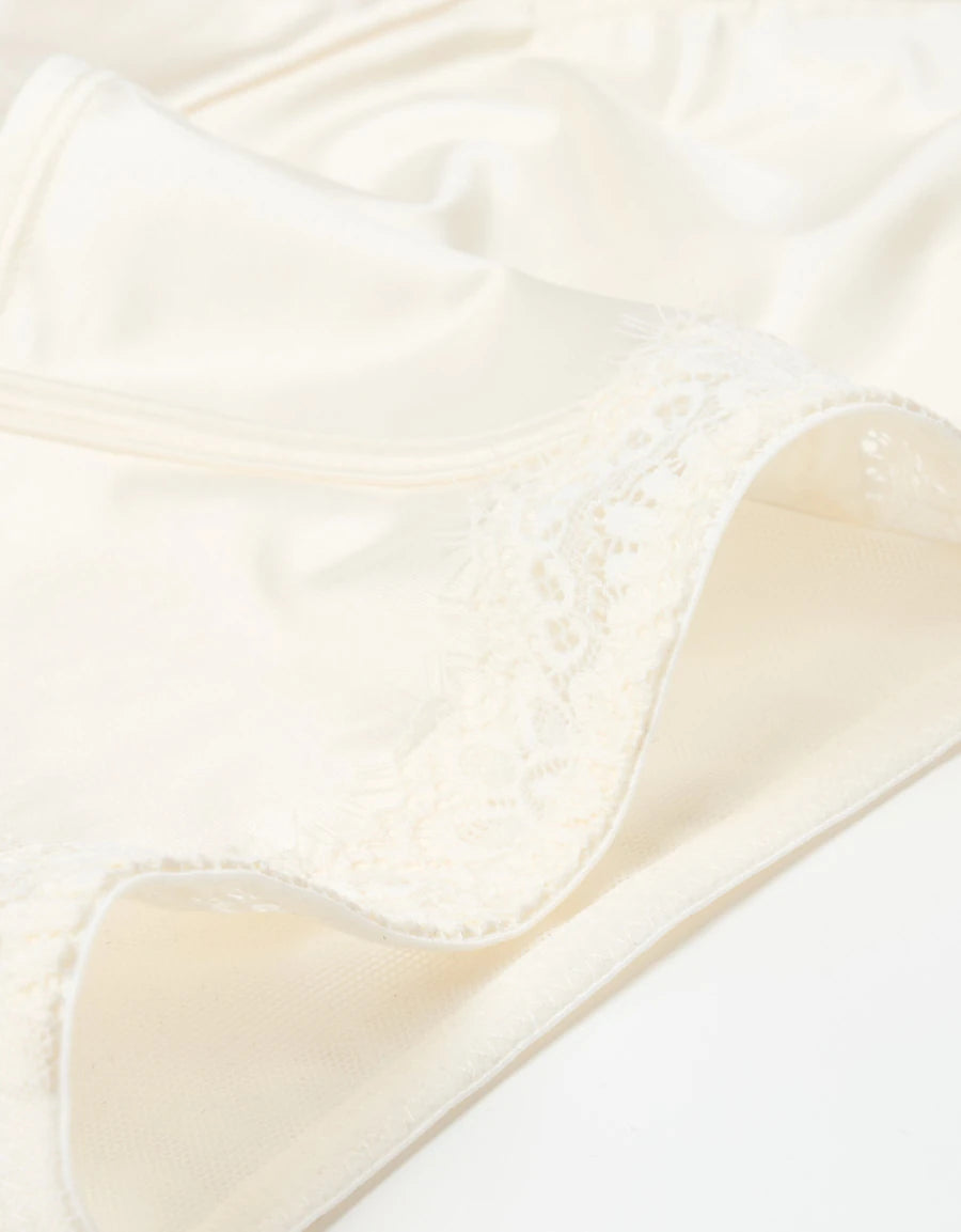 Lace-Trim Microfiber Hipster Panty