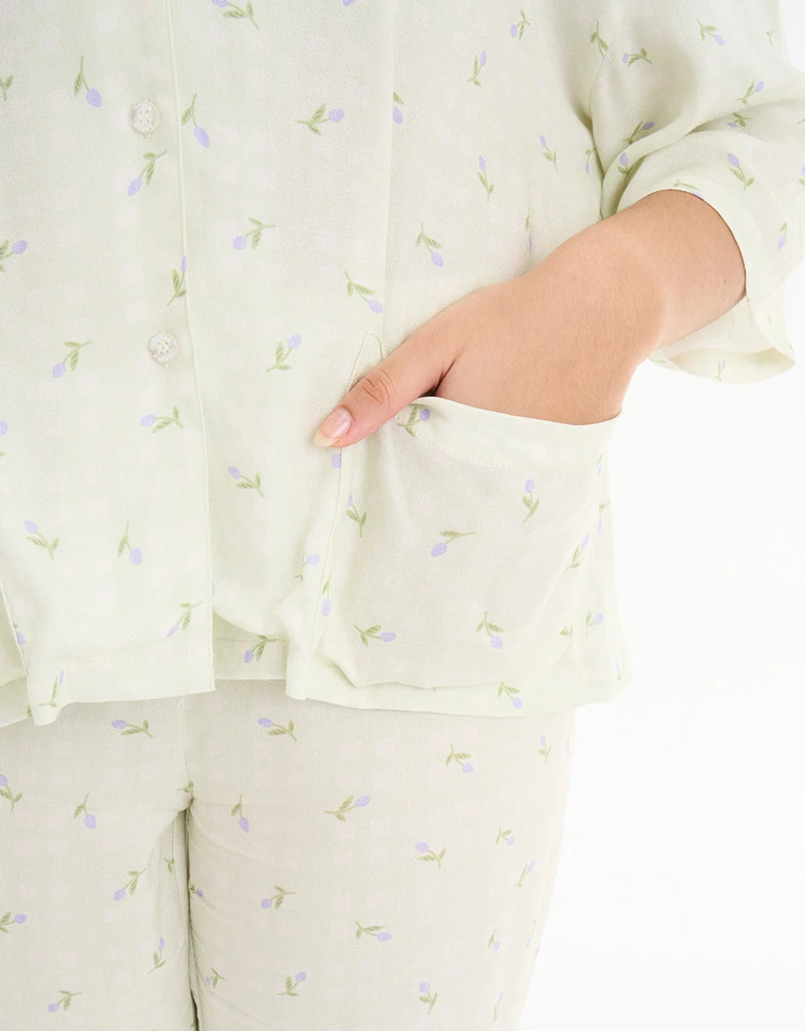 Floral Print Pajama Set