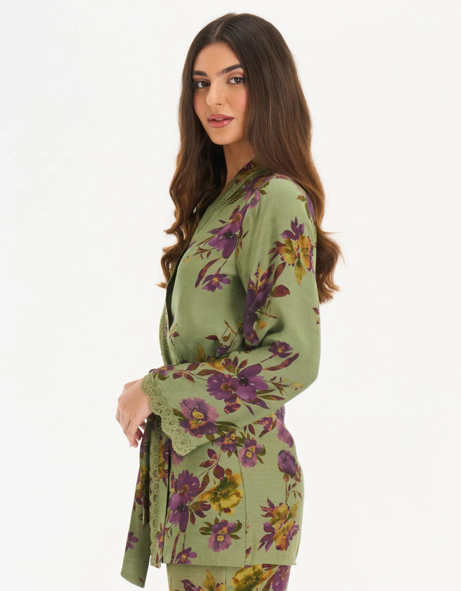 3-Piece Lace-Trim Pajama Sets