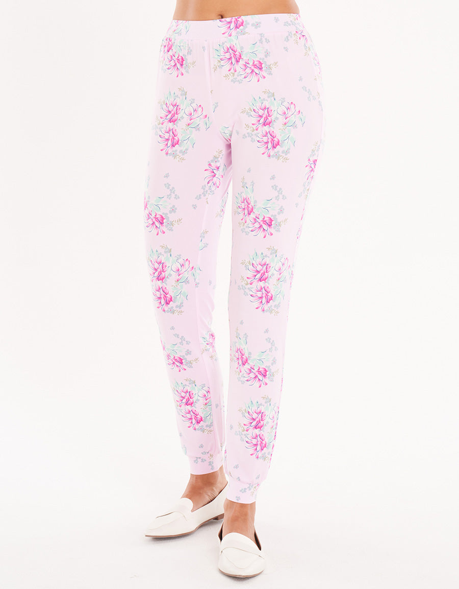 Pink Floral Jogger Set