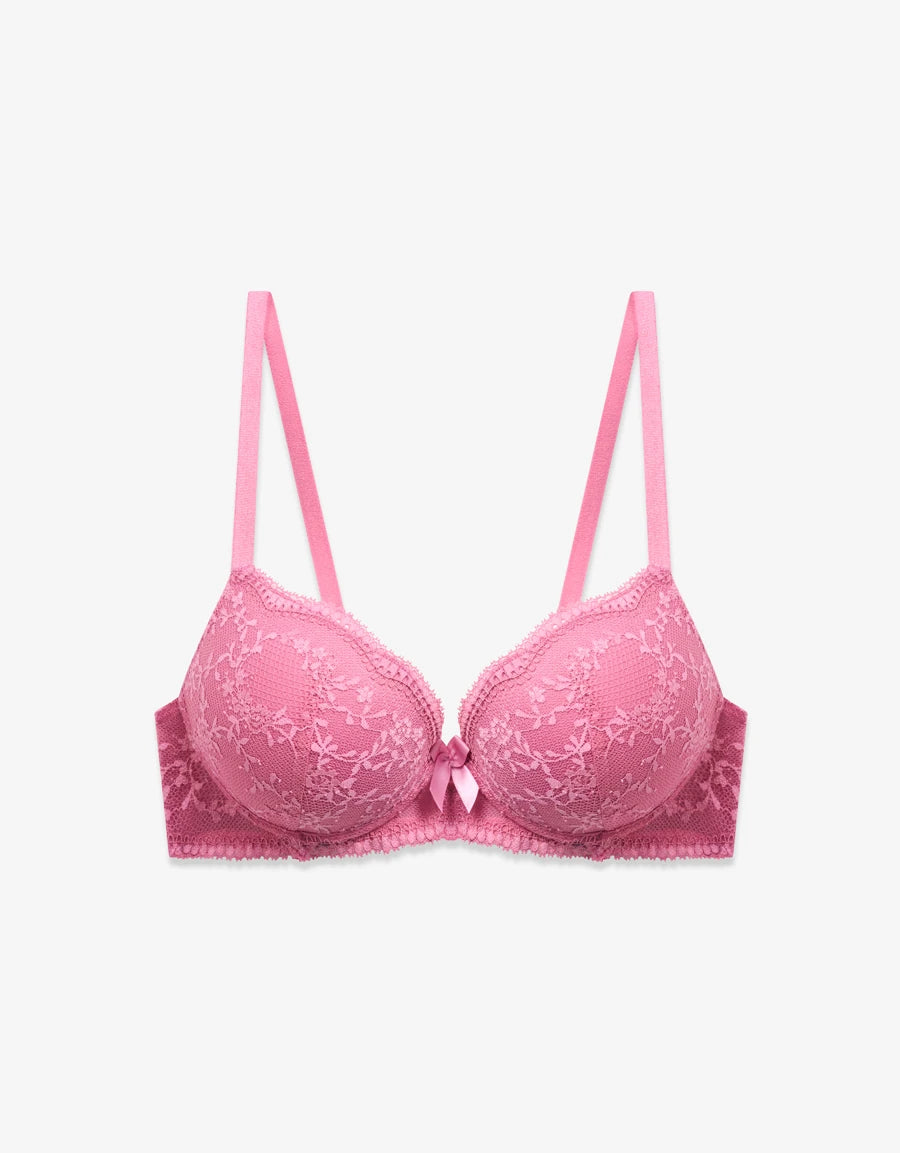 Lace Push-Up Balconette Bra