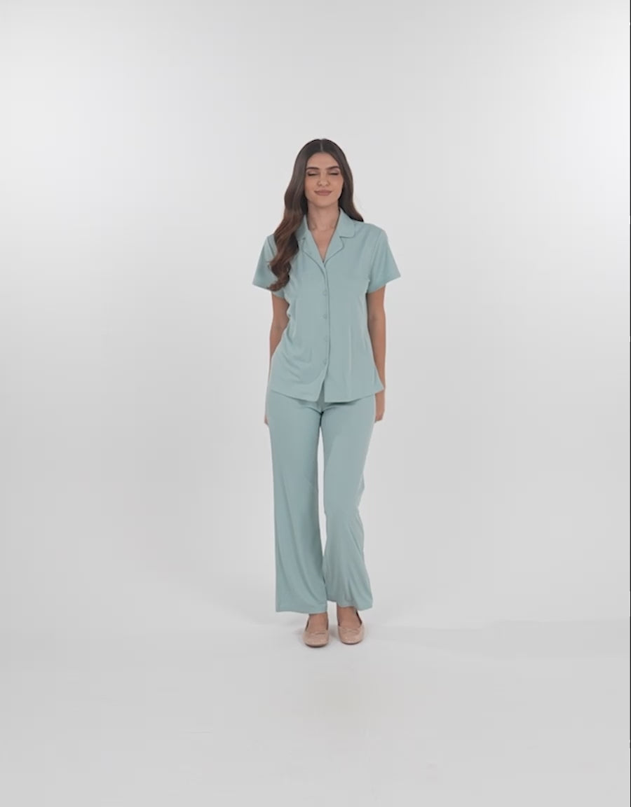 Ribbed Pajama Set
