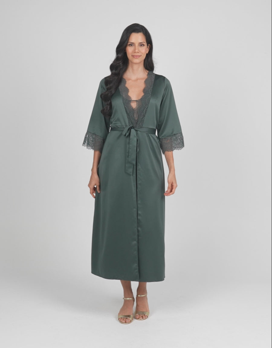 Satin Long Robe