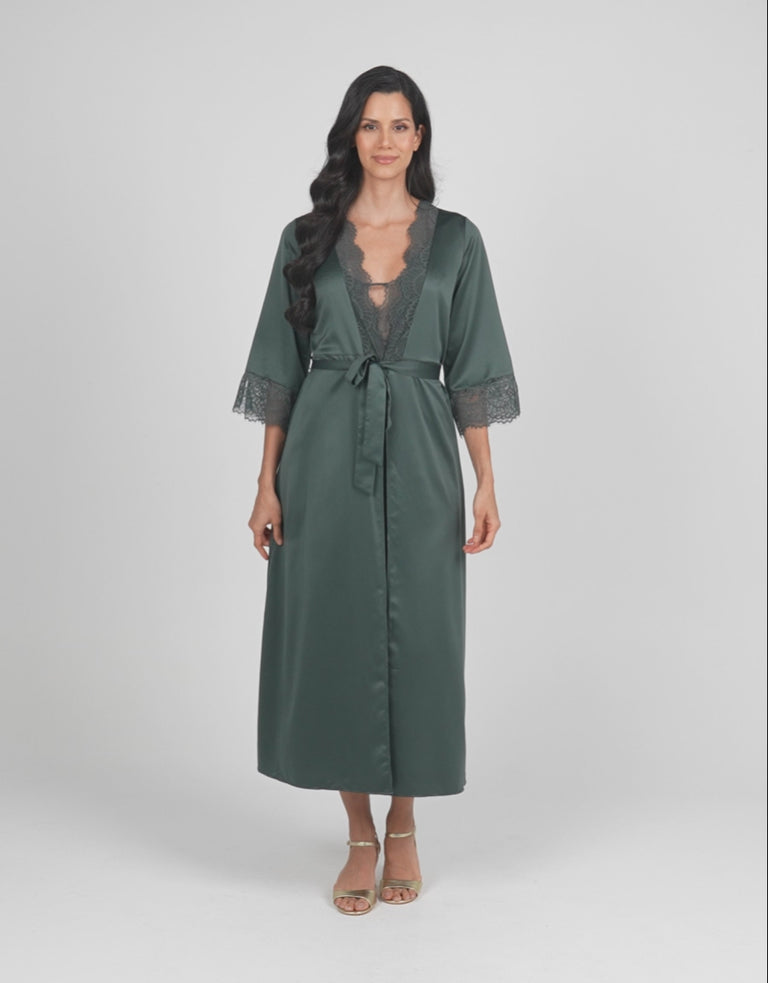 Satin Long Robe