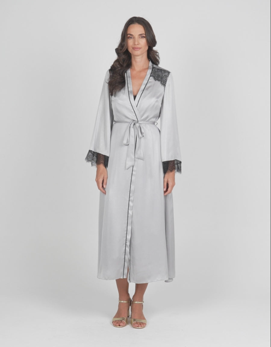 Satin Long Robe