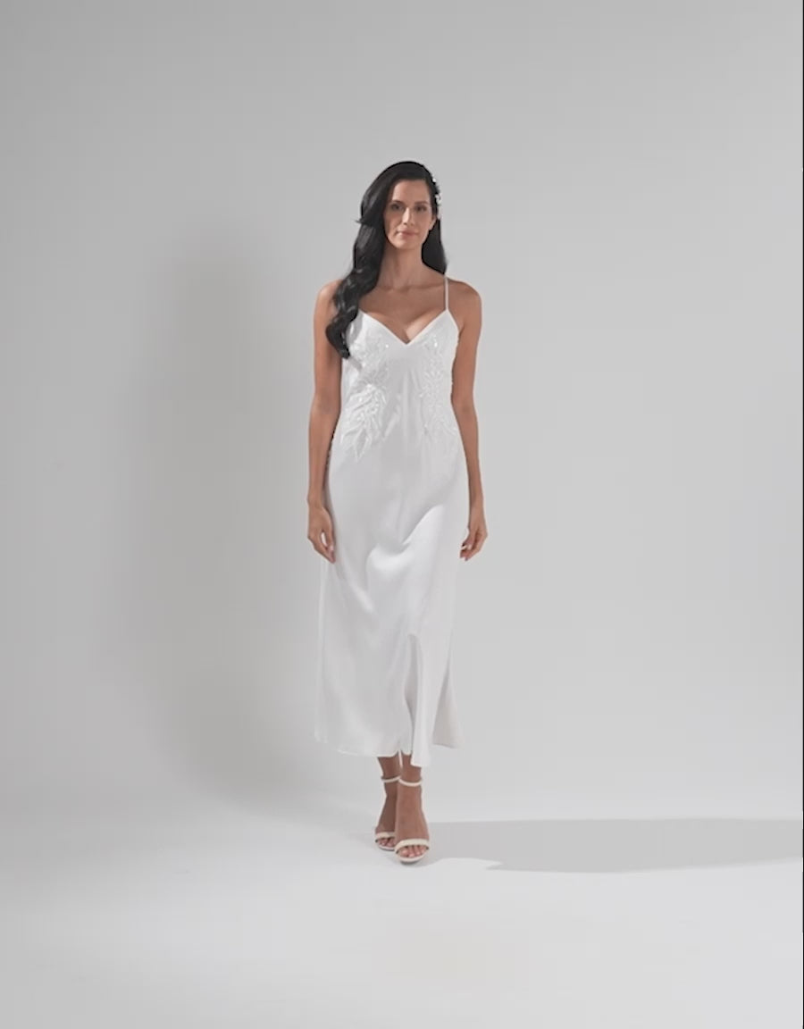 Satin Long Bridal Nightdress