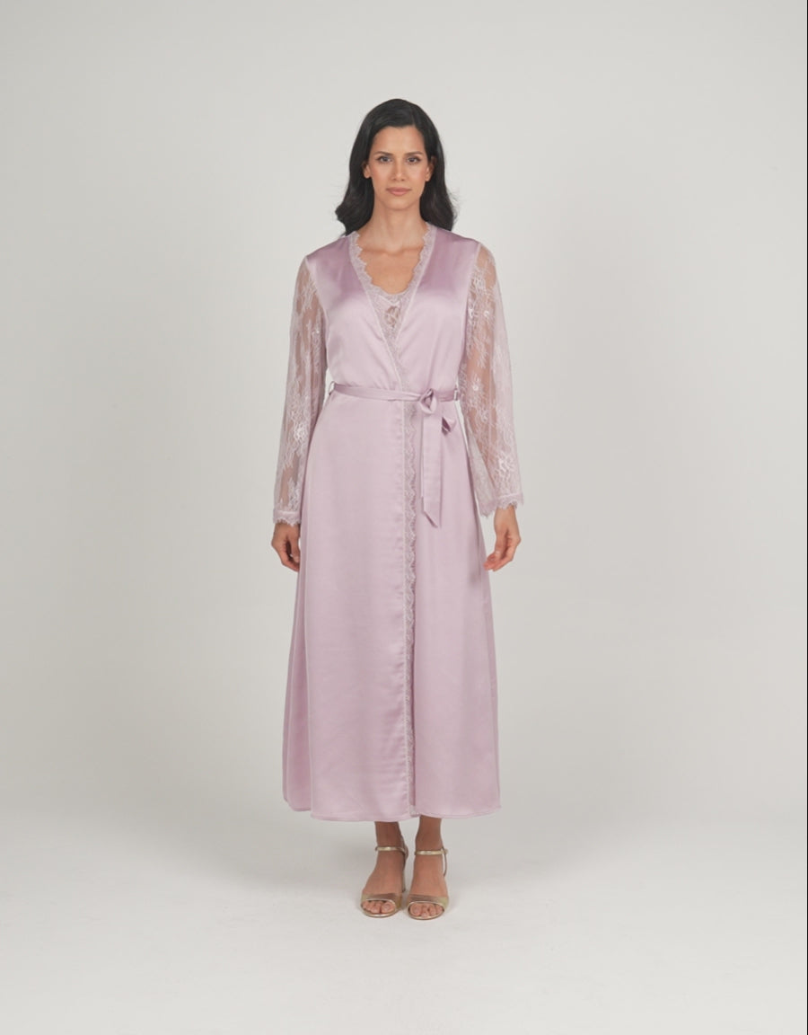 Satin Long Robe