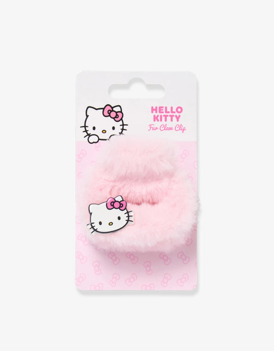 Hello Kitty Feather-Trim Claw Clip