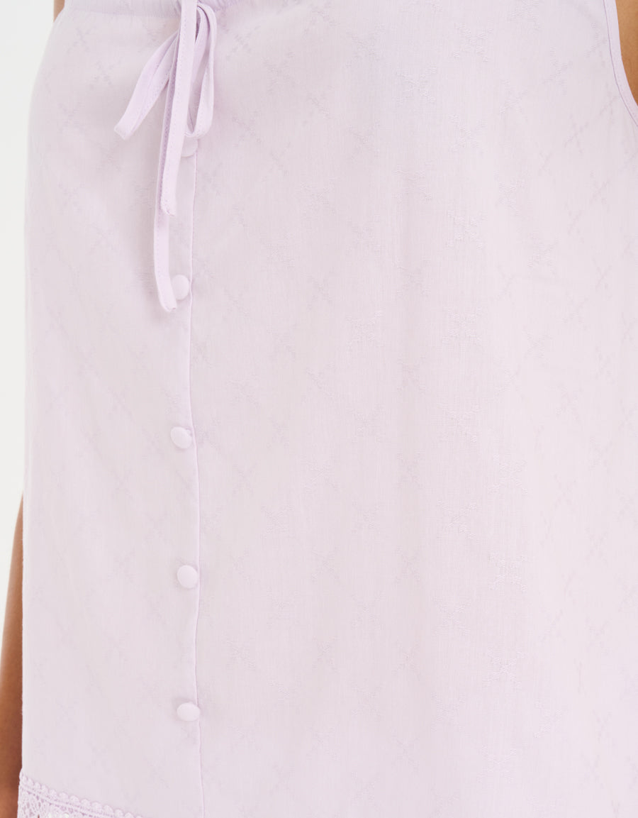 Cotton Cami and Shorts in Light Purple