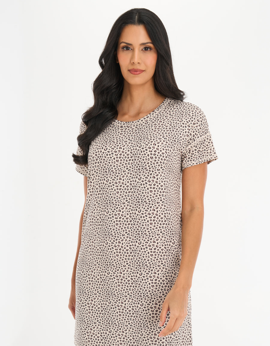 2-Pack Short Nightdresses in Nude