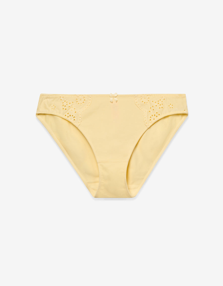 Cotton Bikini Panty in Light Yellow