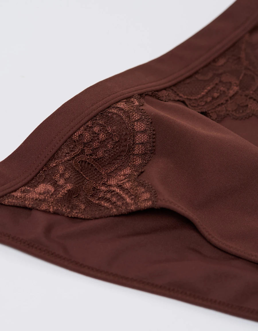 Lace-Trim Tanga Panty
