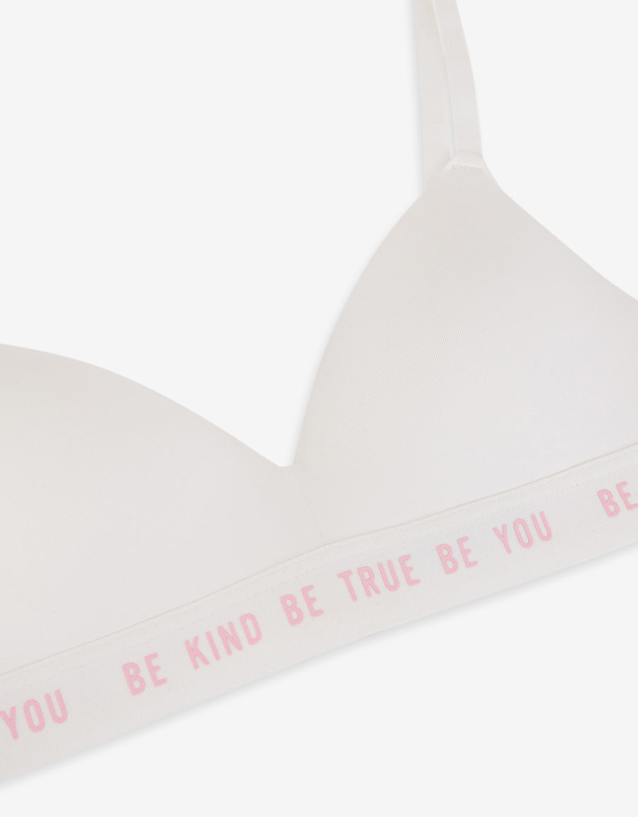 White Demi Bra